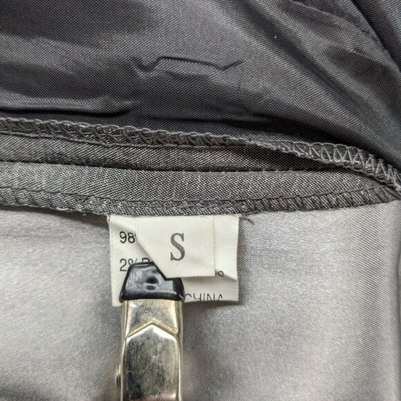 Vtg Jennifer Roberts Dress Pants Womens Metallic Grey High Rise Pleated Size S - Picture 5 of 12